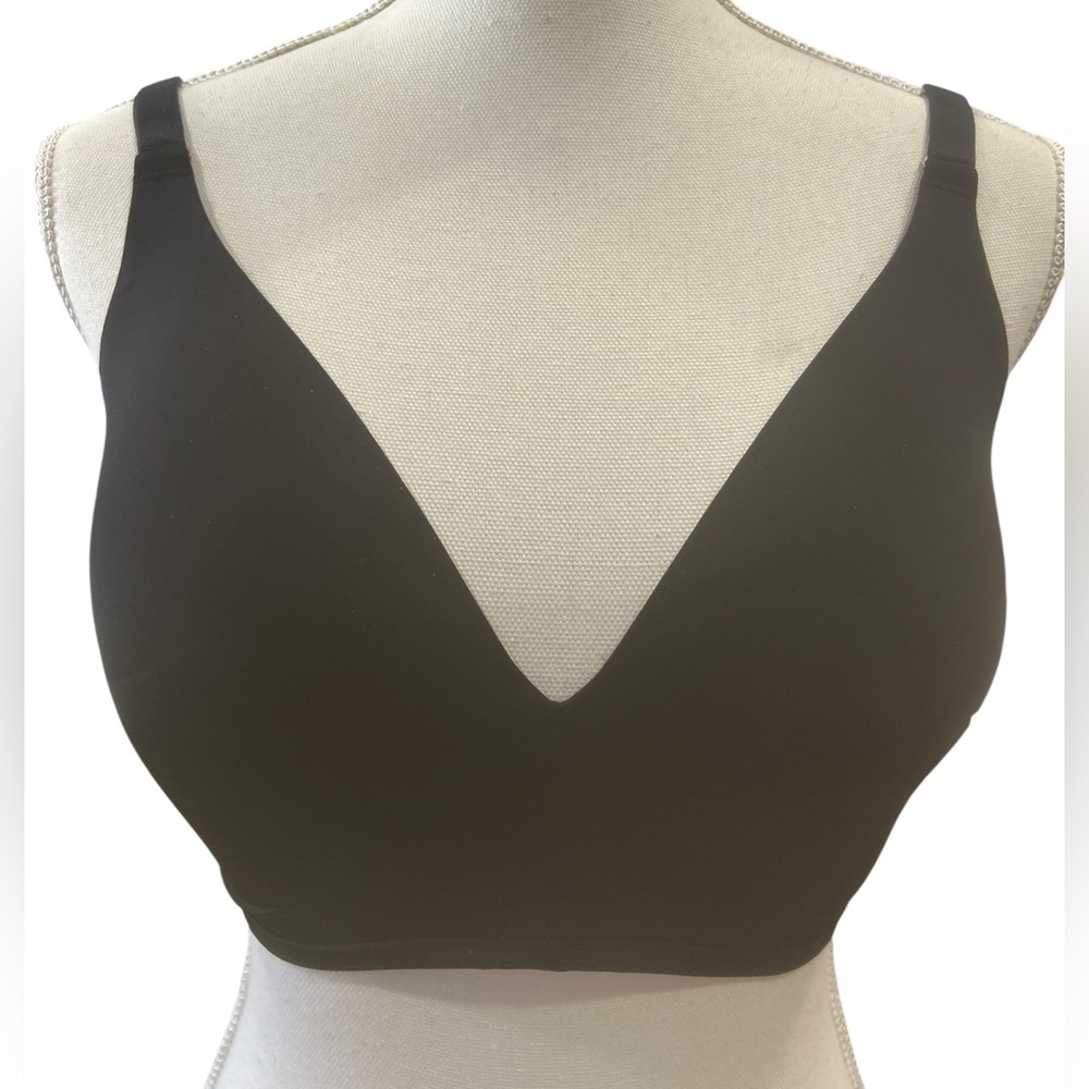 Soma Vanishing 360 Wireless Bra Black sz 34DDD Smooth Full Coverage comfy basic